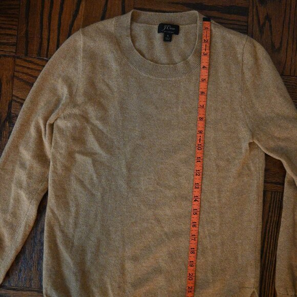 J.Crew Cashmere Crew Neck Sweater – Camel – Size S - Picture 7 of 9